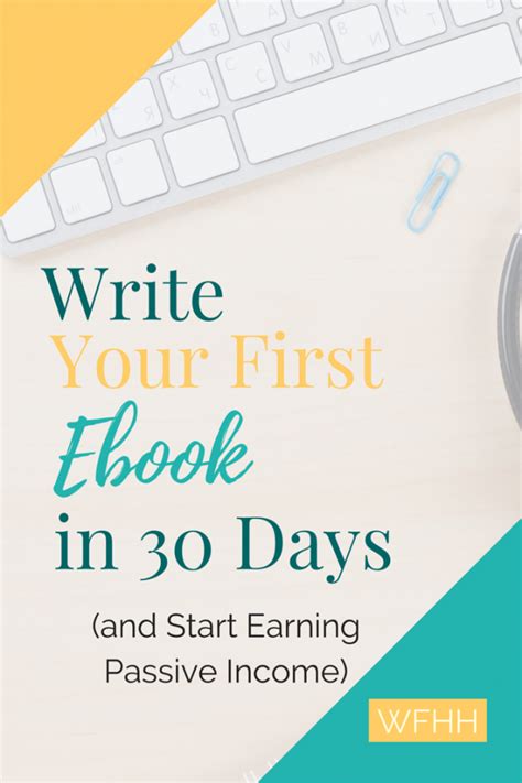 Write An Ebook In 5 Steps And Start Earning Passive Income Work From Home Happiness