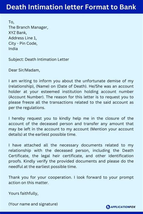 Write Letters Online Letter To Bank Settlement Claim On Deceased Person Amp 39 S Account