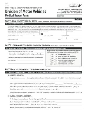 Wv Dot Physical Form 2022 Fill Online Printable Fillable Blank