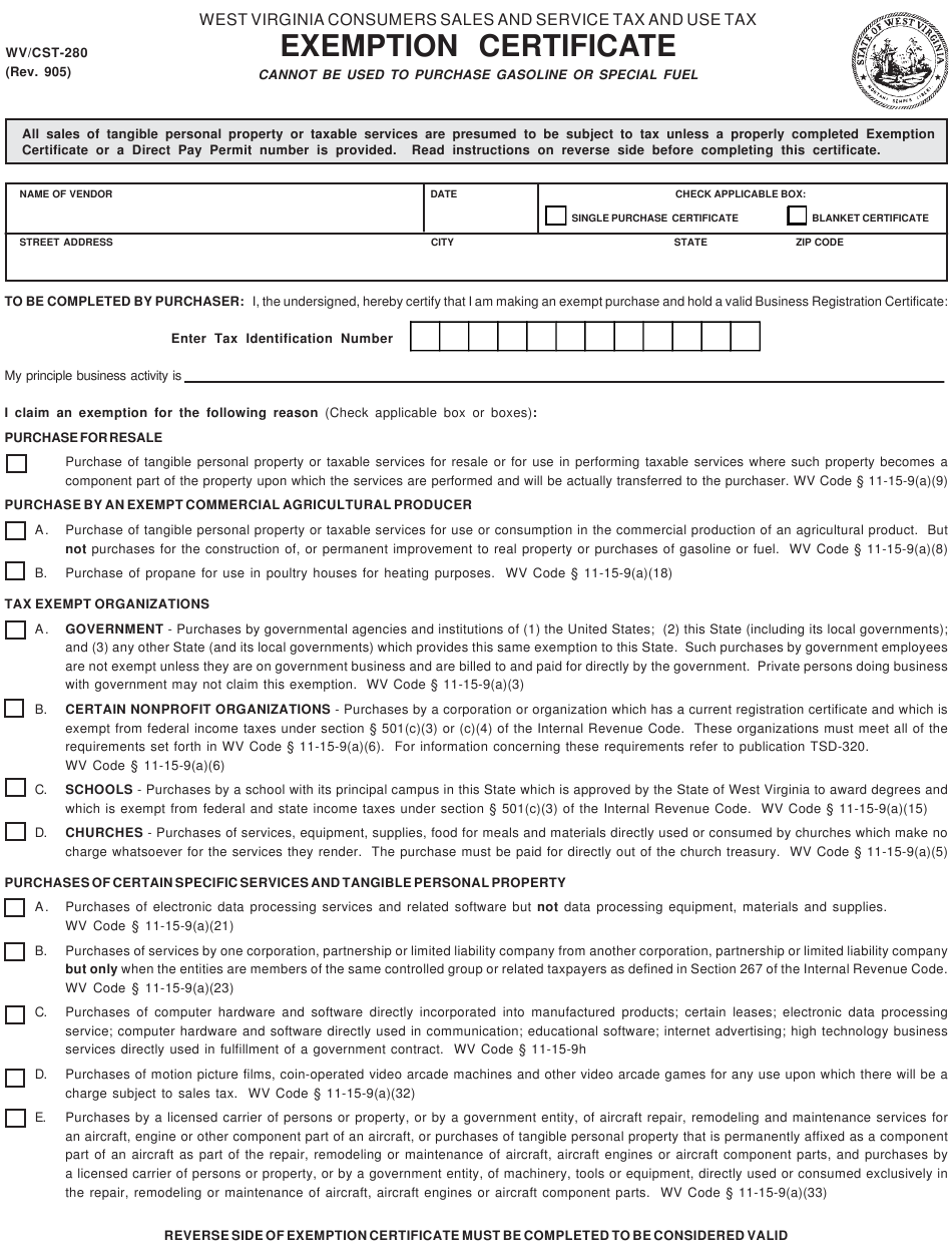 Wv Farm Tax Exemption Form Exemptform Com