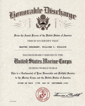 Wwi Honorable Discharge Certificate And Enlistment By Curiogal