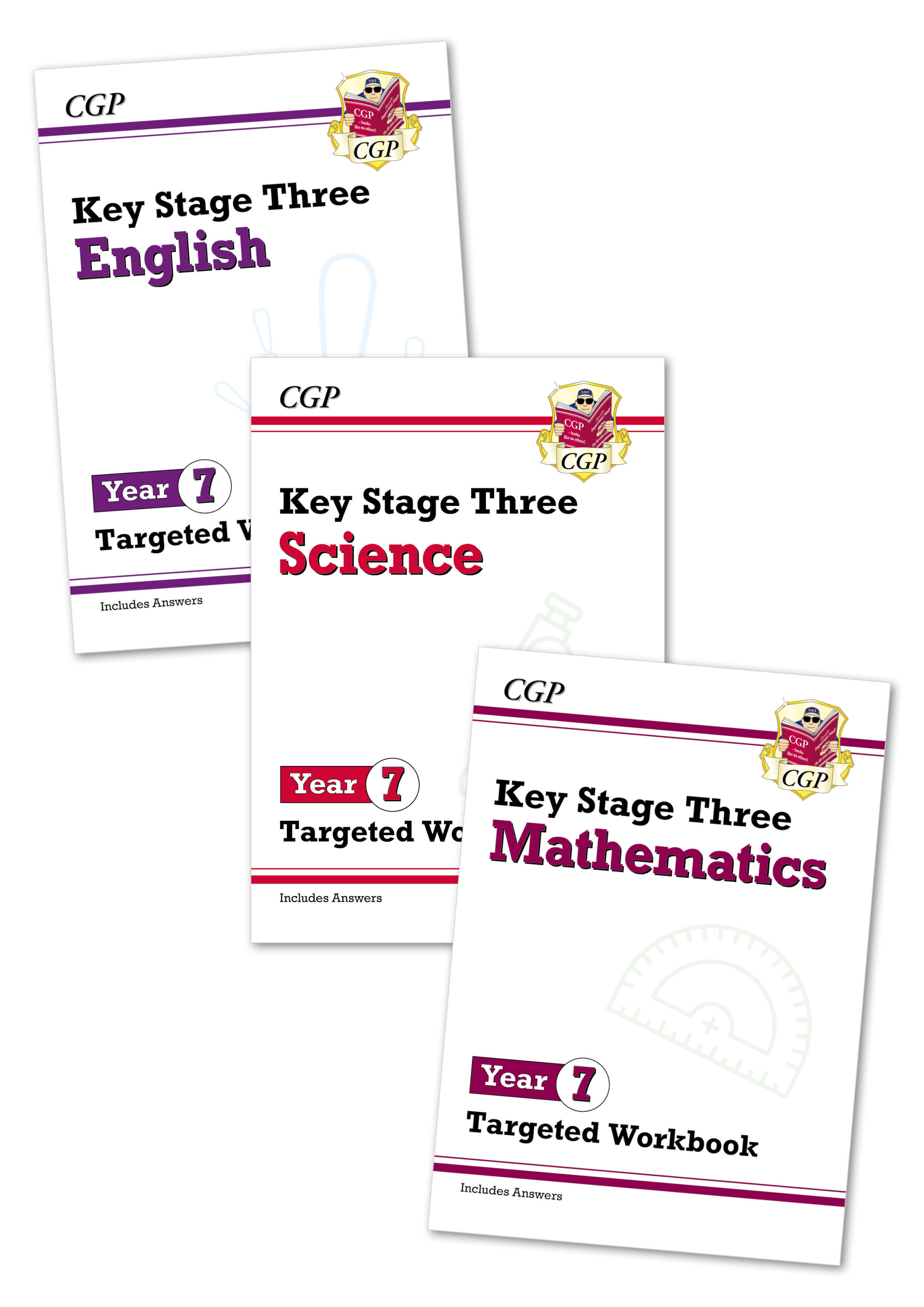 Year 7 Essentials Bundle 3 Books Cgp Books