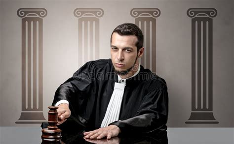 Young Judge Making Decision Stock Foto Adobe Stock