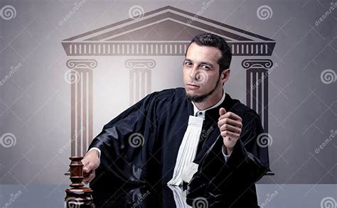 Young Judge Making Decision Stock Image Image Of Career Mallet