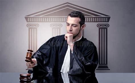 Young Judge Making Decision Stock Photo Image Of Justice Glasses