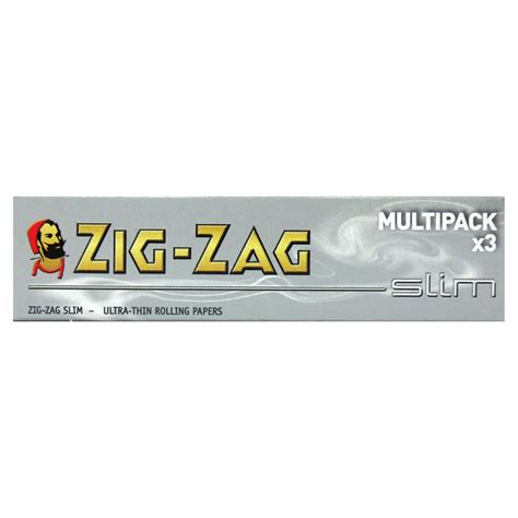 Zig Zag Slim Ultra Thin Rolling Papers Silver Multipack X 3 Electronic Cigarettes Iceland Foods